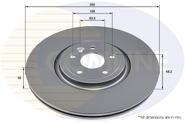 COMLINE ADC2931V Comline Δισκόπλακα for JAGUAR LAND ROVER