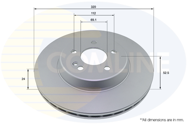 COMLINE ADC4080V Comline Δισκόπλακα for MERCEDES-BENZ