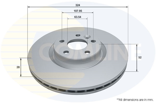 COMLINE ADC5057V Comline Brake Disc for VOLVO