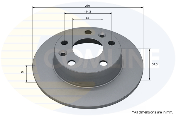 COMLINE ADC5087 Comline Brake Disc for NISSAN RENAULT