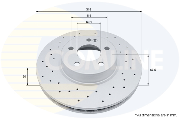 COMLINE ADC5096V Comline Brake Disc for MERCEDES-BENZ