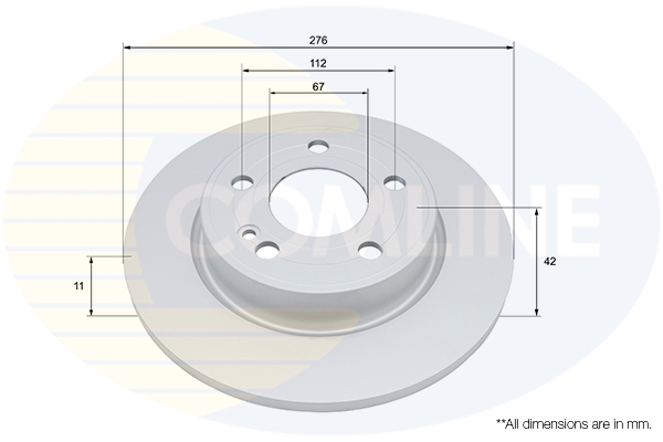 COMLINE ADC5097 Comline Δισκόπλακα for MERCEDES-BENZ