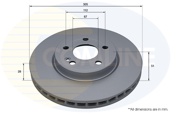 COMLINE ADC5209V Comline Brake Disc for MERCEDES-BENZ