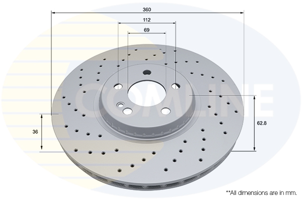 COMLINE ADC5217V Comline Δισκόπλακα for MERCEDES-BENZ