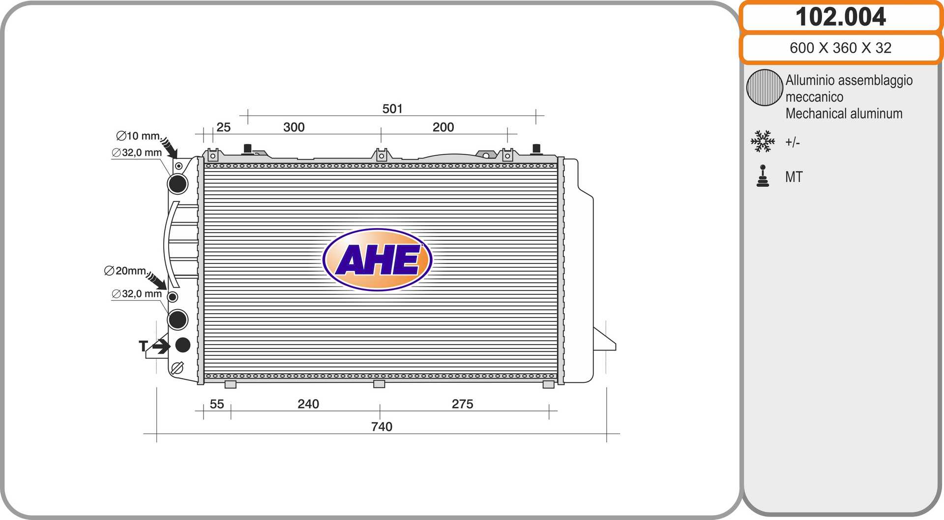 AHE 102.004 Radiatore,...