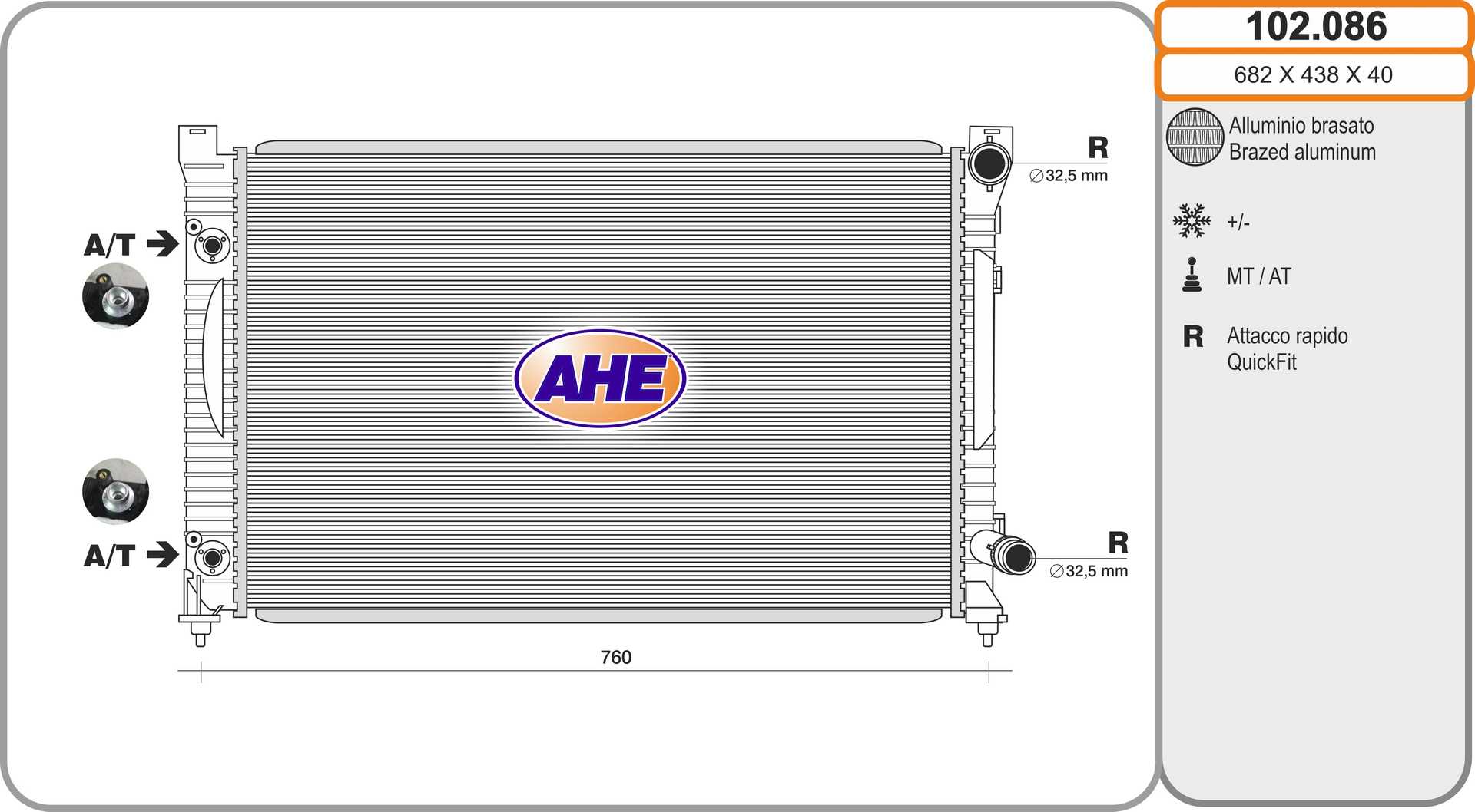 AHE 102.086 Radiatore,...