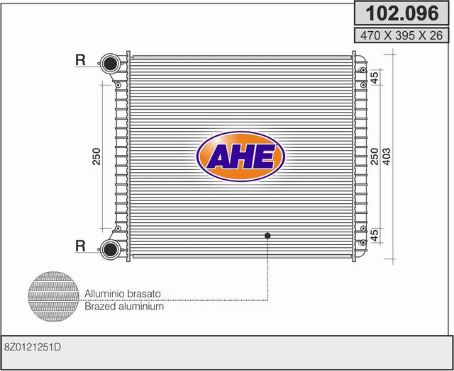 AHE 102.096 Radiatore,...