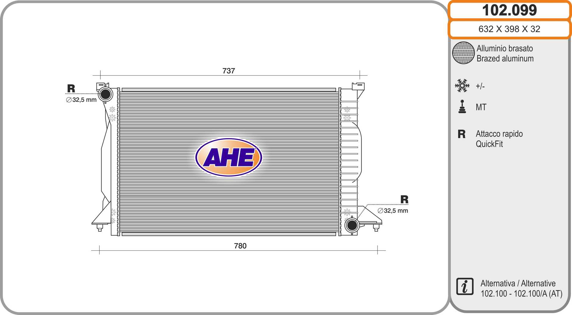 AHE 102.099 Radiatore,...