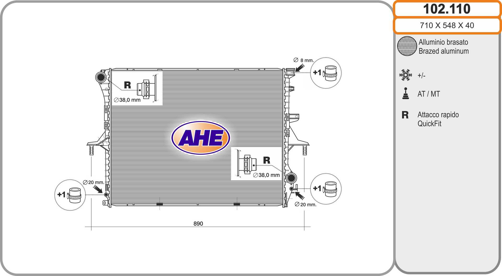 AHE 102.110 Radiatore,...