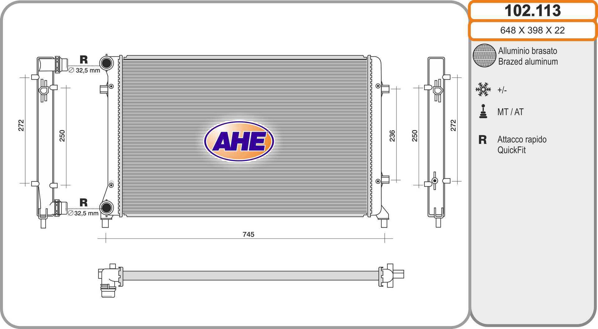 AHE 102.113 Radiatore,...