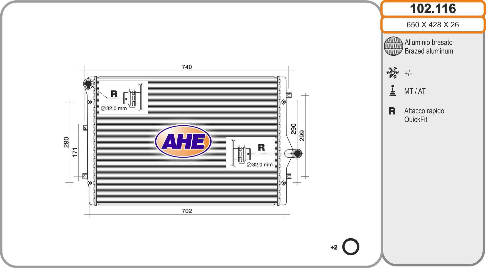 AHE 102.116 Radiatore,...