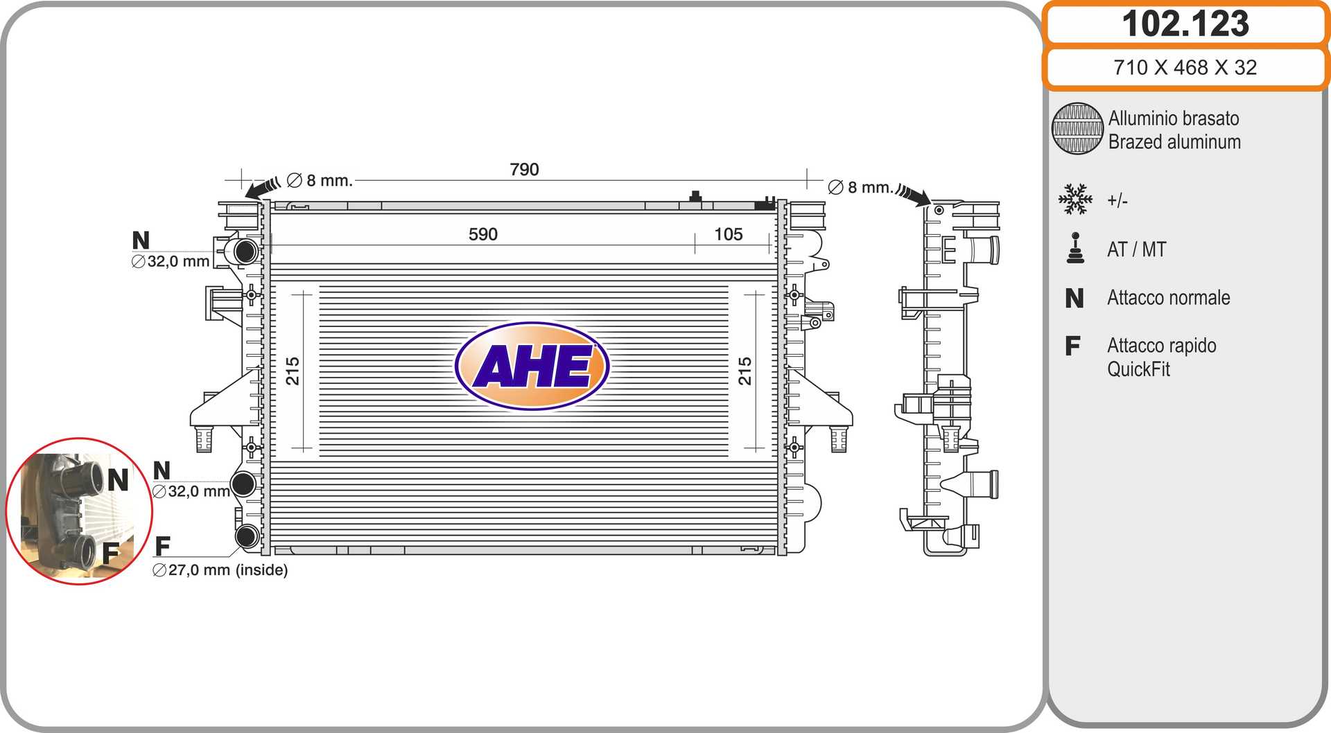 AHE 102.123 Radiatore,...