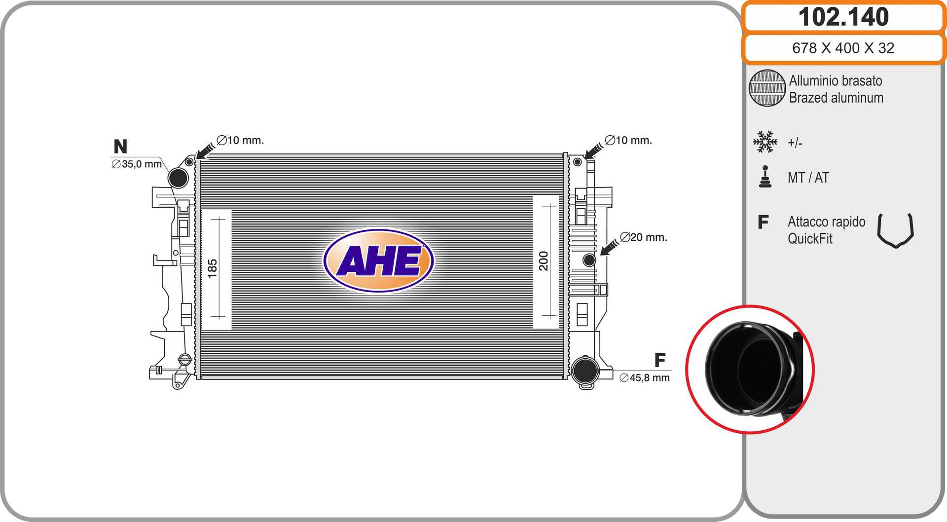 AHE 102.140 Radiatore,...