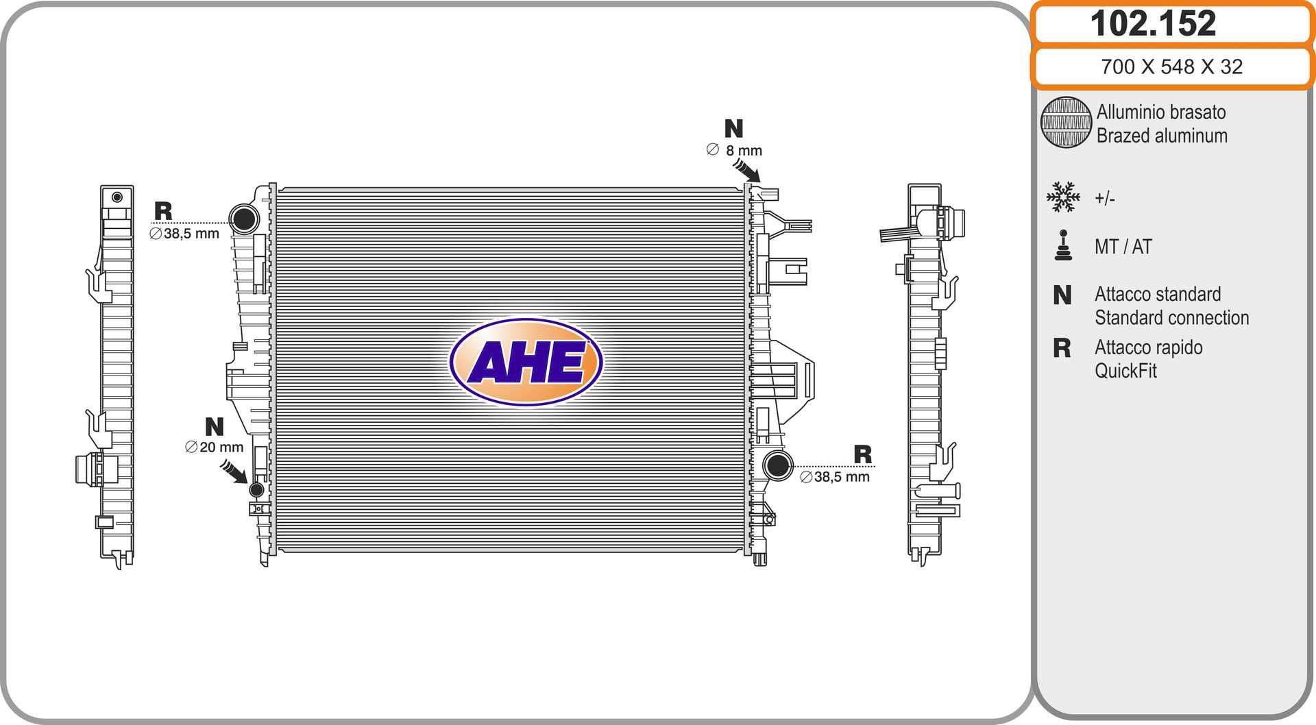 AHE 102.152 Radiatore,...