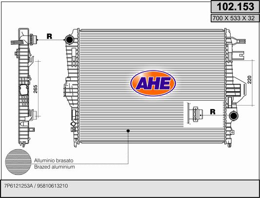 AHE 102.153 Radiatore,...