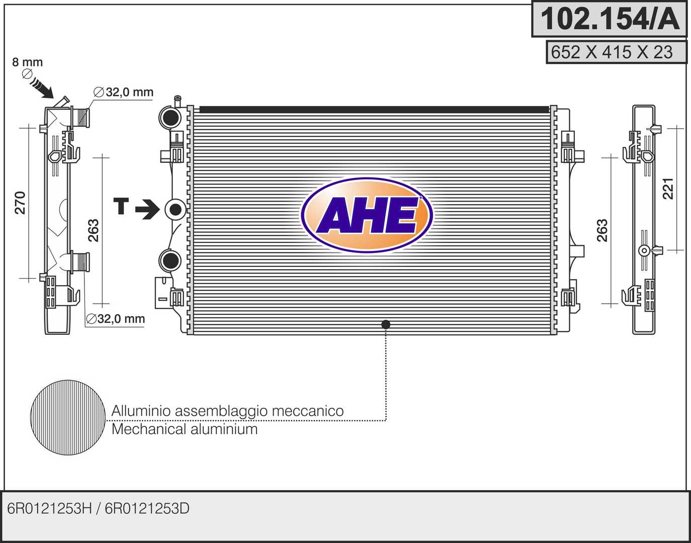 AHE 102.154/A Radiatore,...