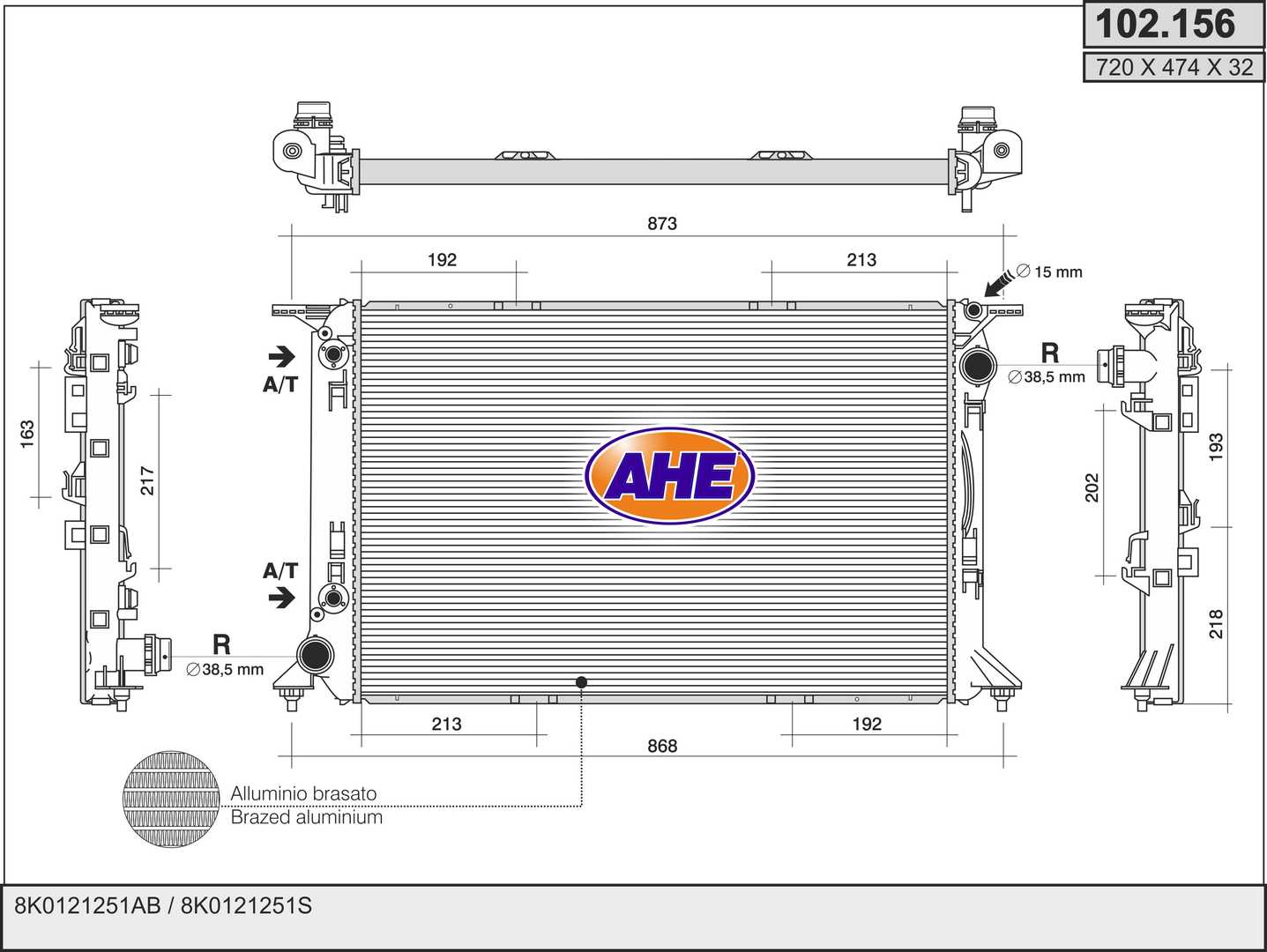 AHE 102.156 Radiatore,...