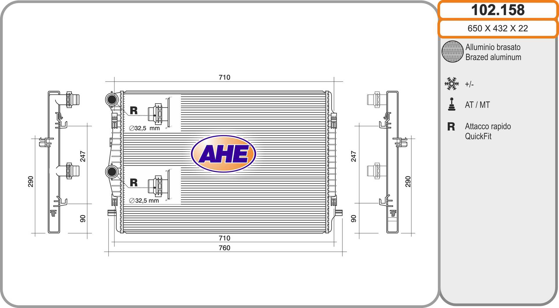AHE 102.158 Radiatore,...