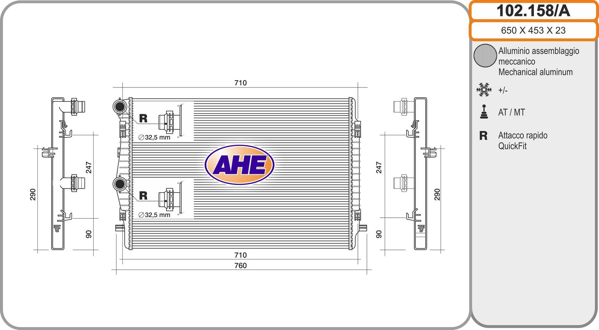 AHE 102.158/A Radiatore,...