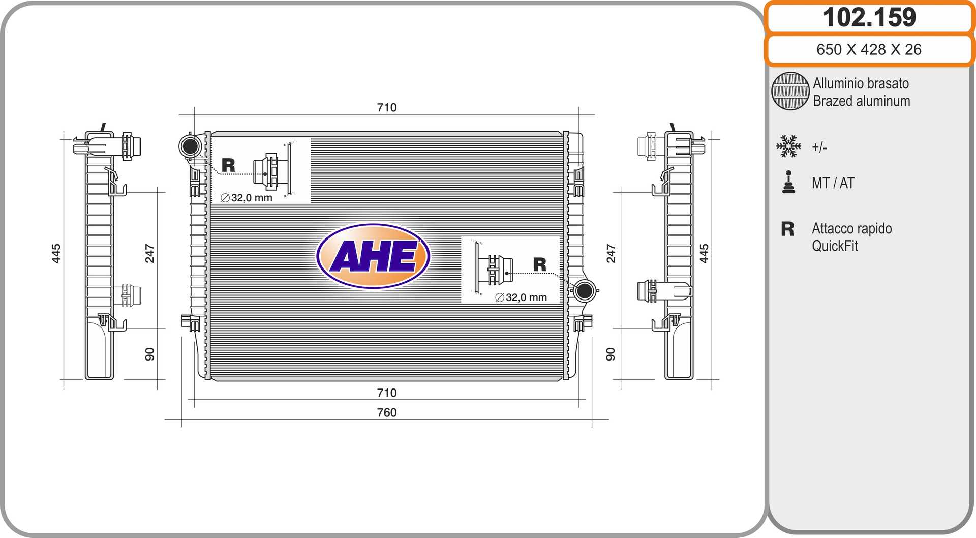 AHE 102.159 Radiatore,...