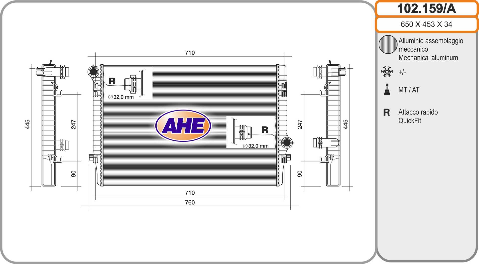 AHE 102.159/A Radiatore,...