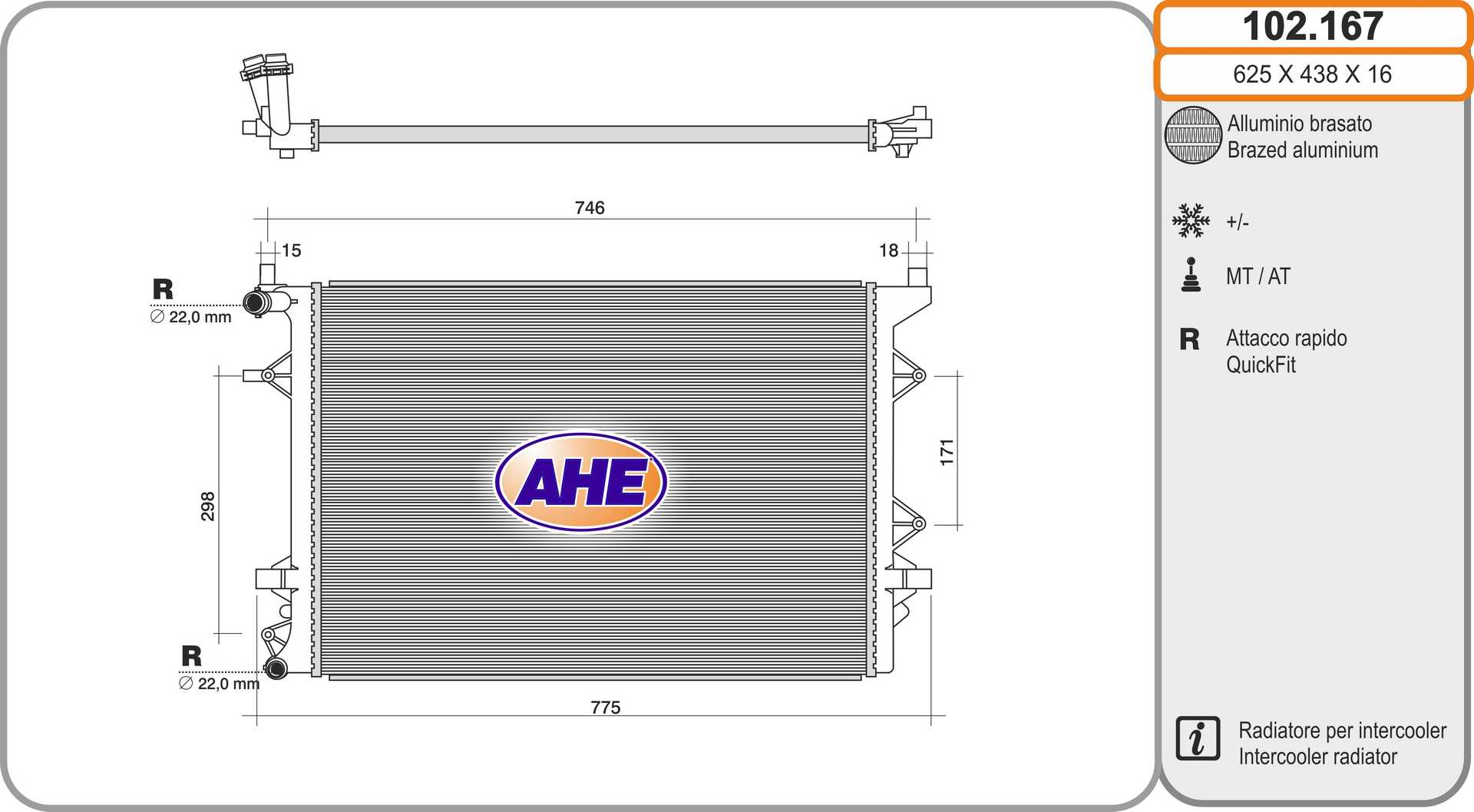 AHE 102.167 Radiatore,...