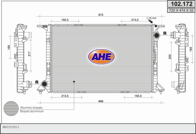 AHE 102.172 Radiatore,...