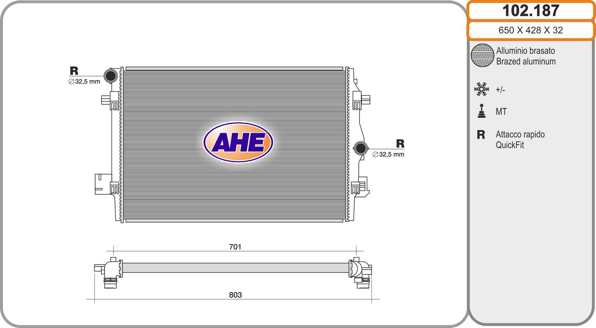 AHE 102.187 Radiatore,...