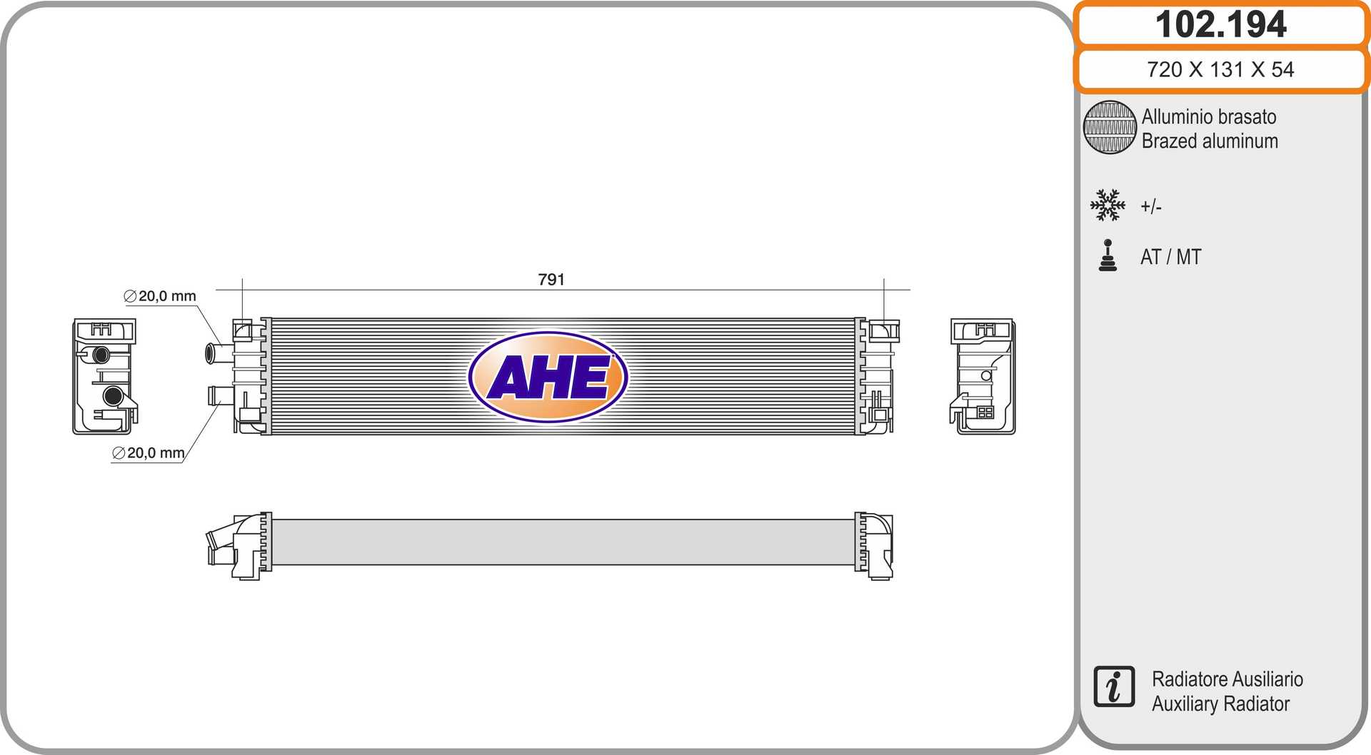 AHE 102.194 Radiatore,...