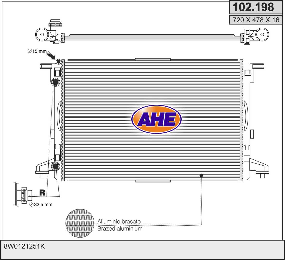 AHE 102.198 Radiatore,...