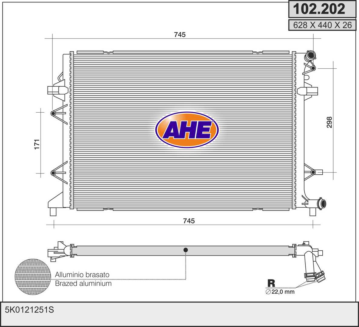 AHE 102.202 Radiatore,...