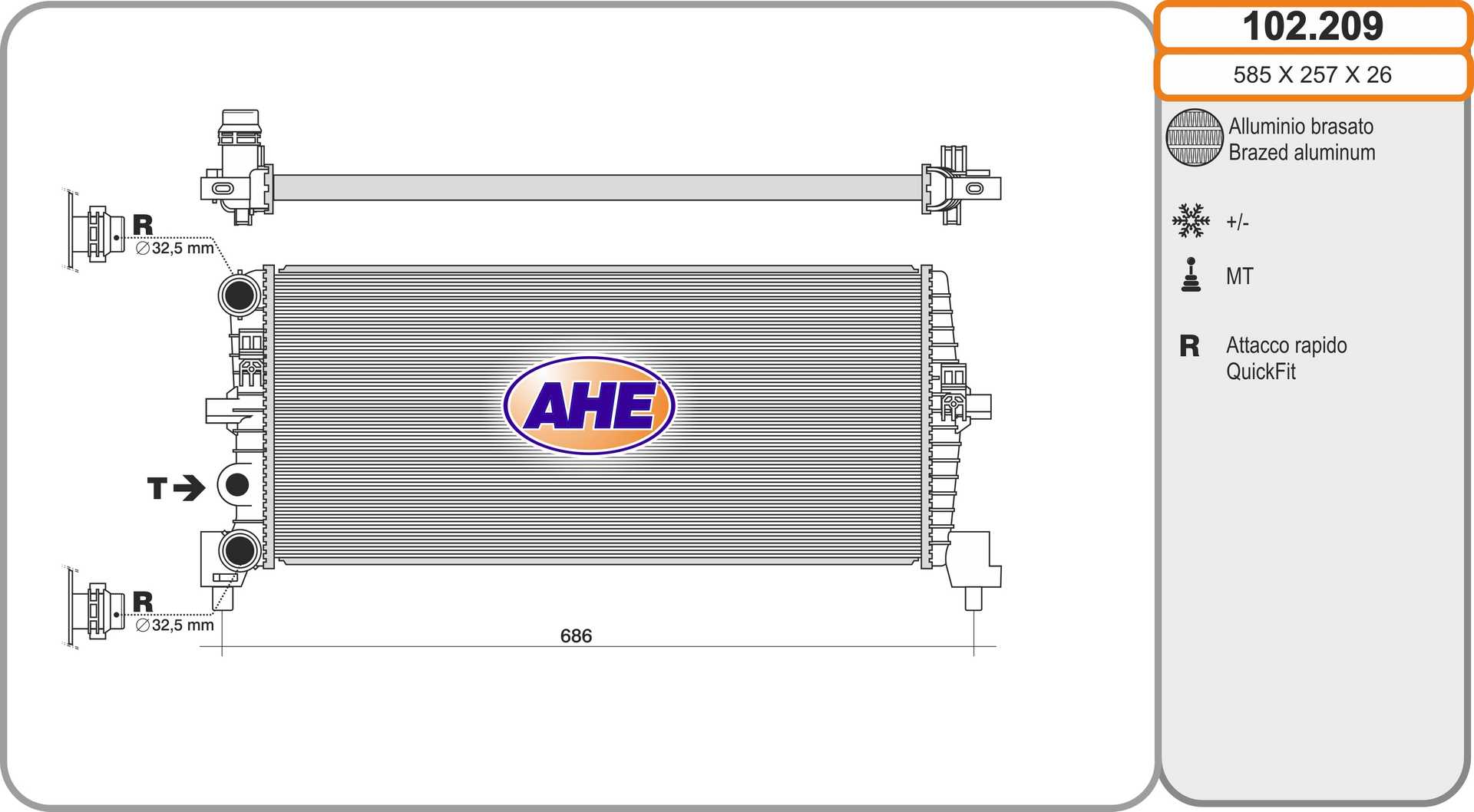 AHE 102.209 Radiatore,...
