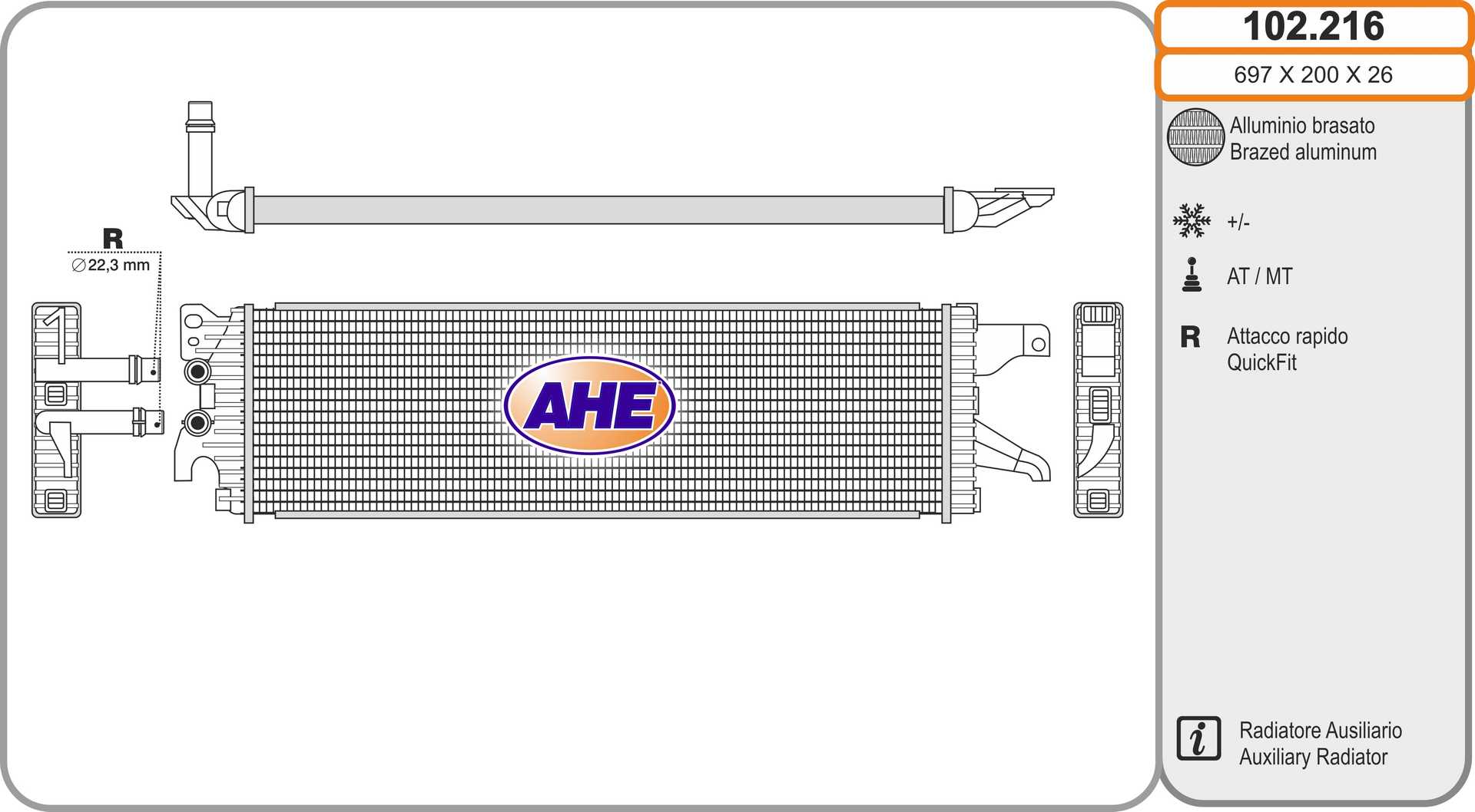 AHE 102.216 Radiatore,...