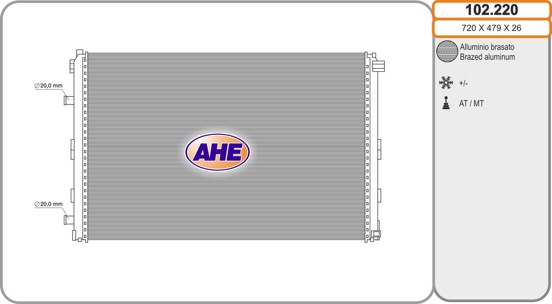 AHE 102.220 Radiatore,...