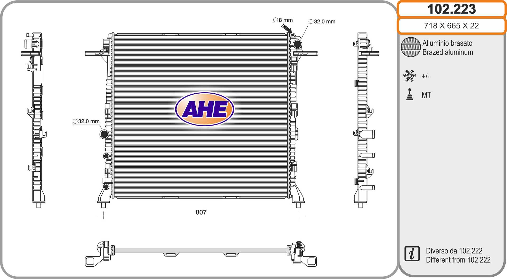 AHE 102.223 Radiatore,...