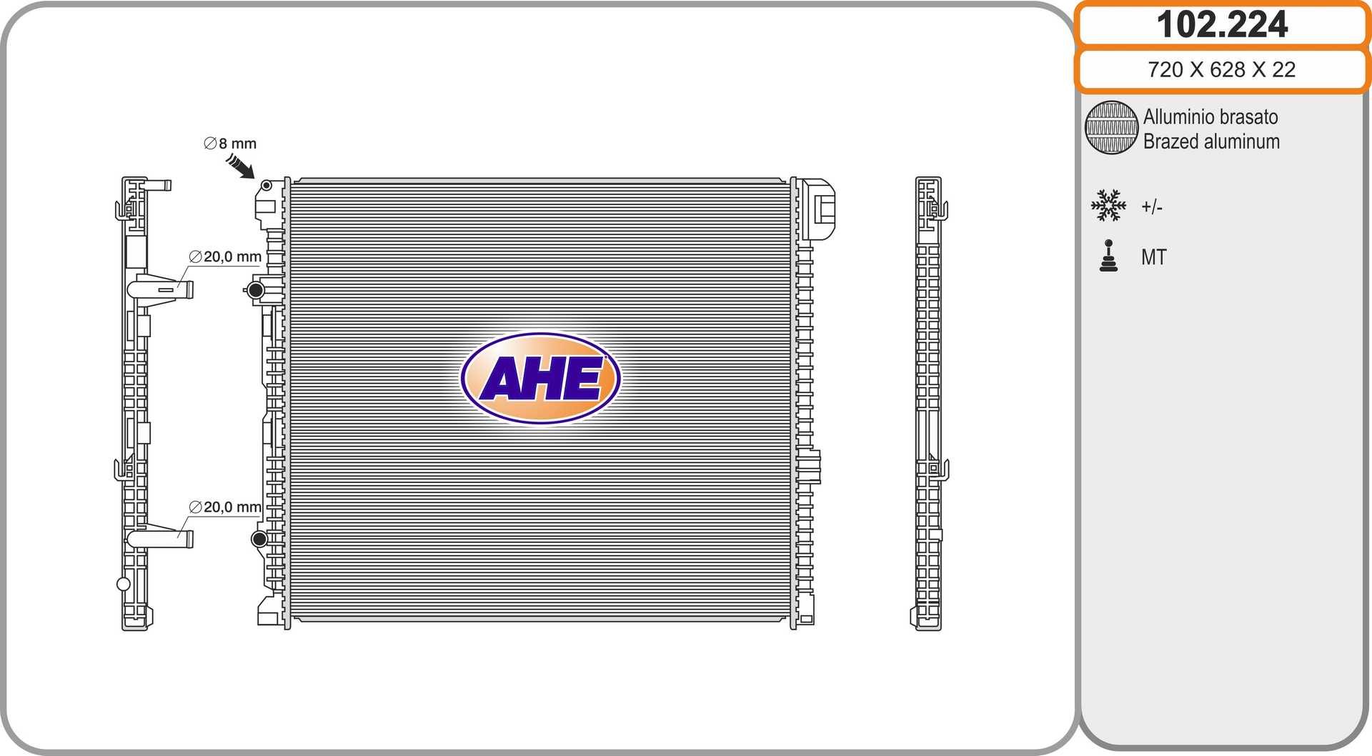 AHE 102.224 Radiatore,...