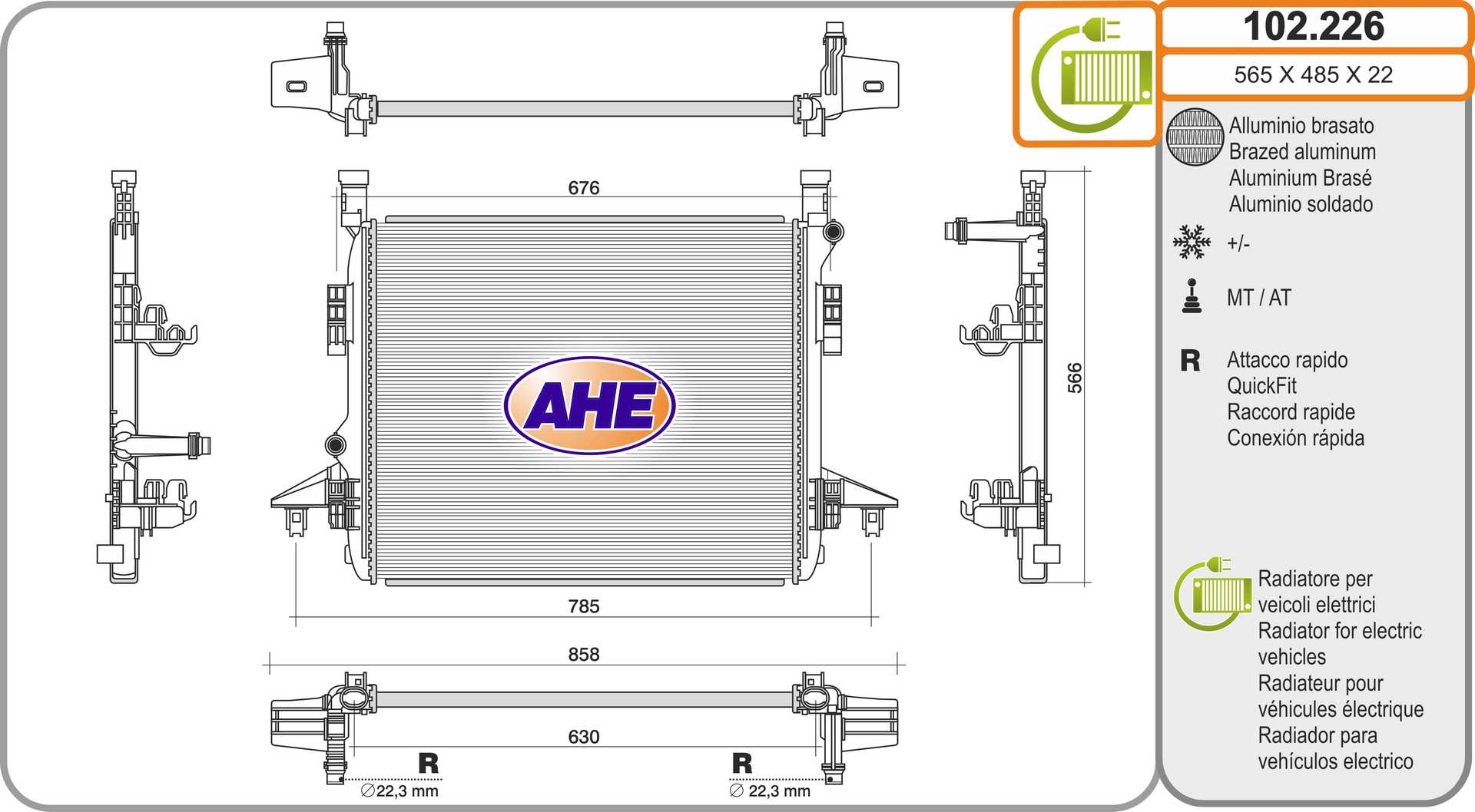 AHE 102.226 Radiatore,...