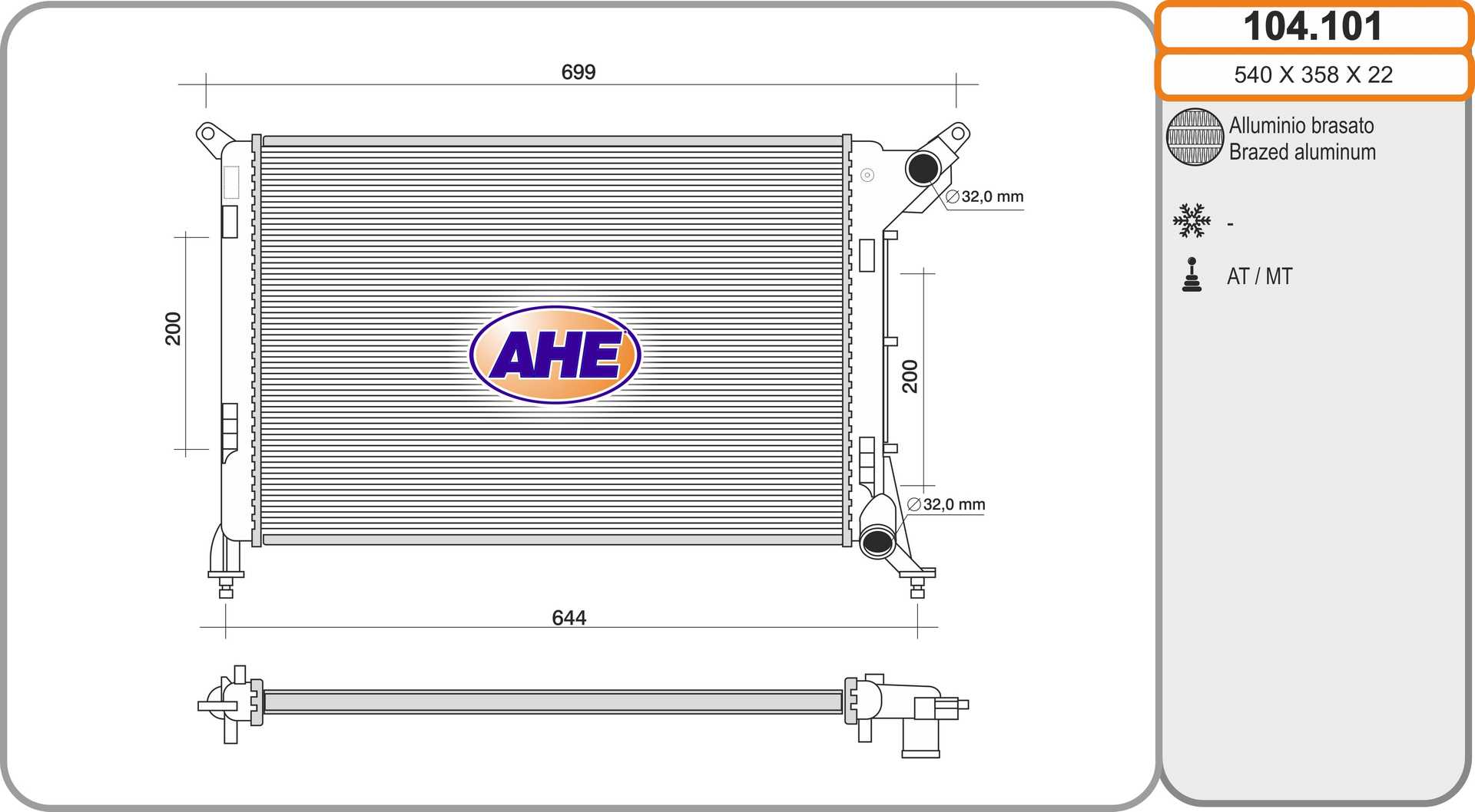 AHE 104.101 Radiatore,...