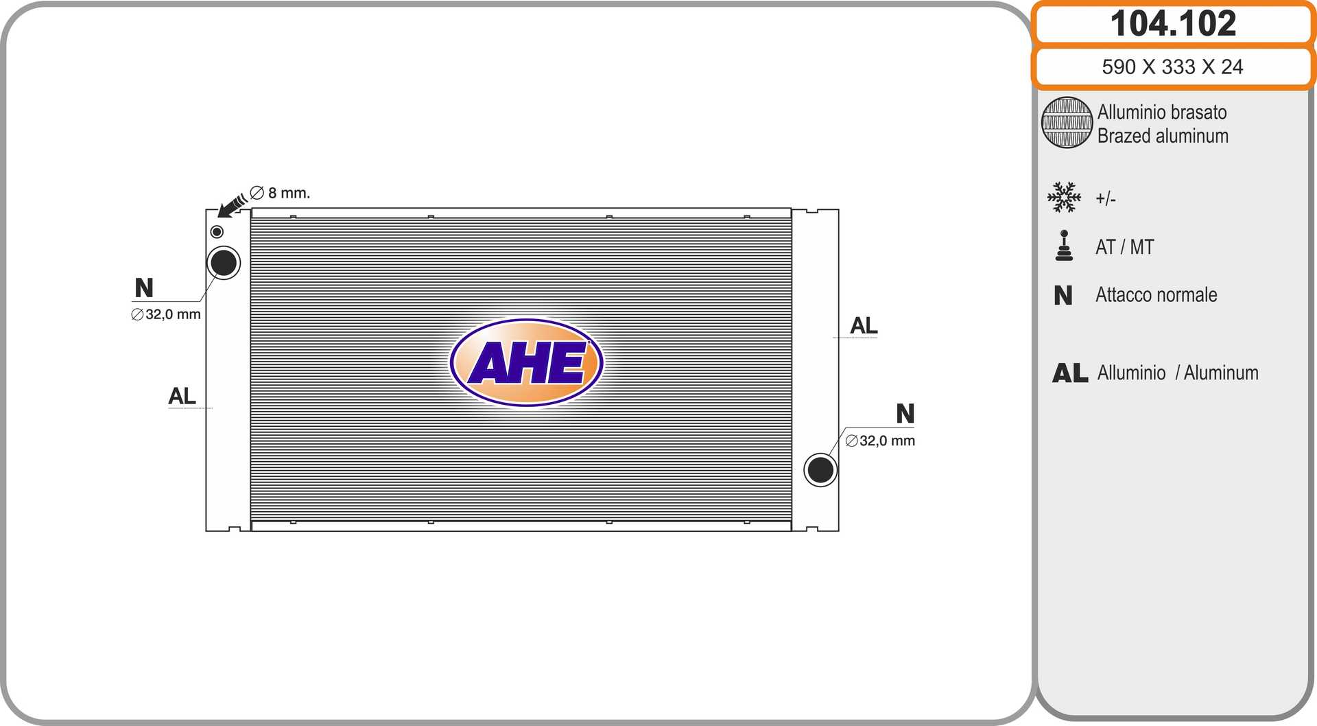 AHE 104.102 Radiatore,...