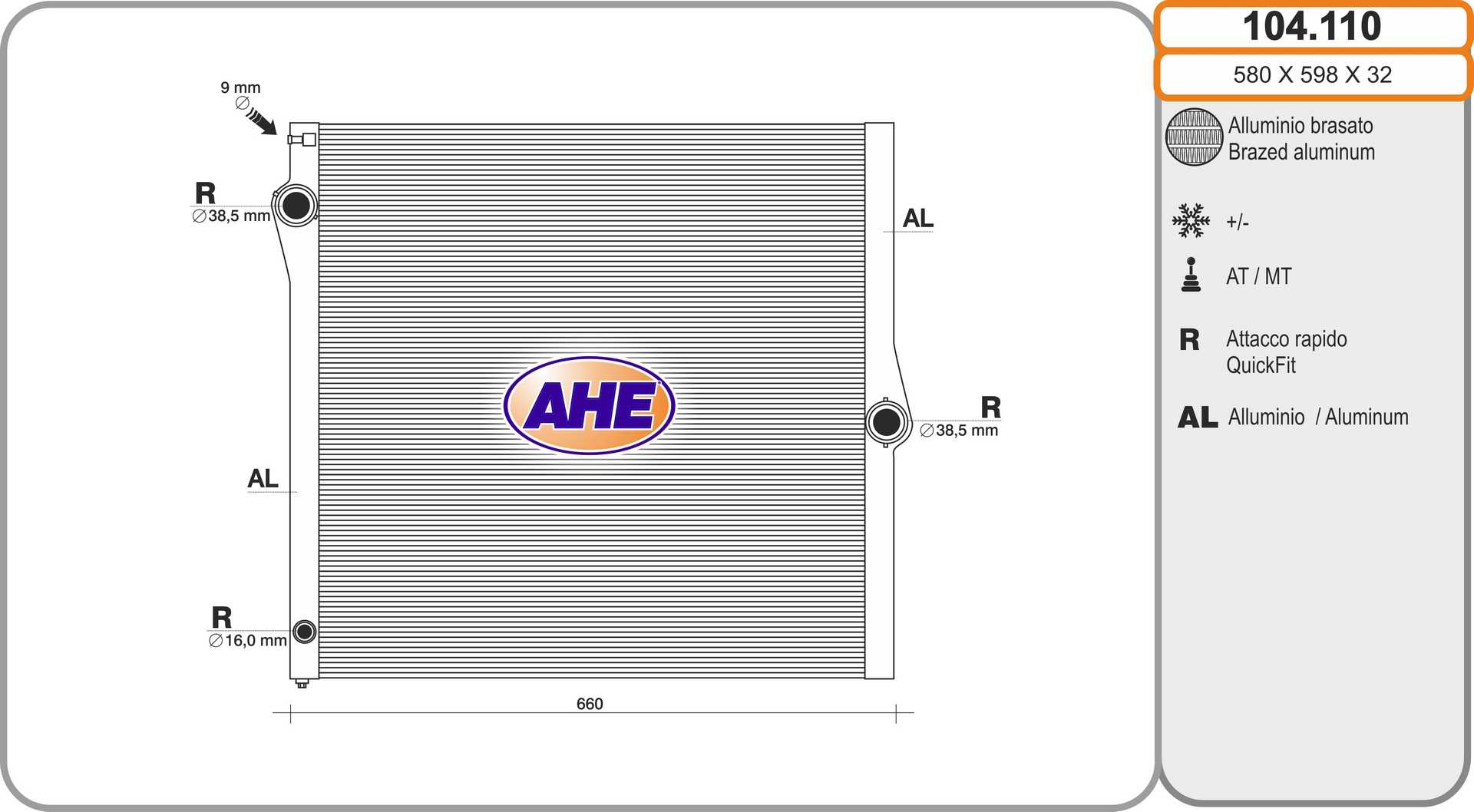 AHE 104.110 Radiatore,...