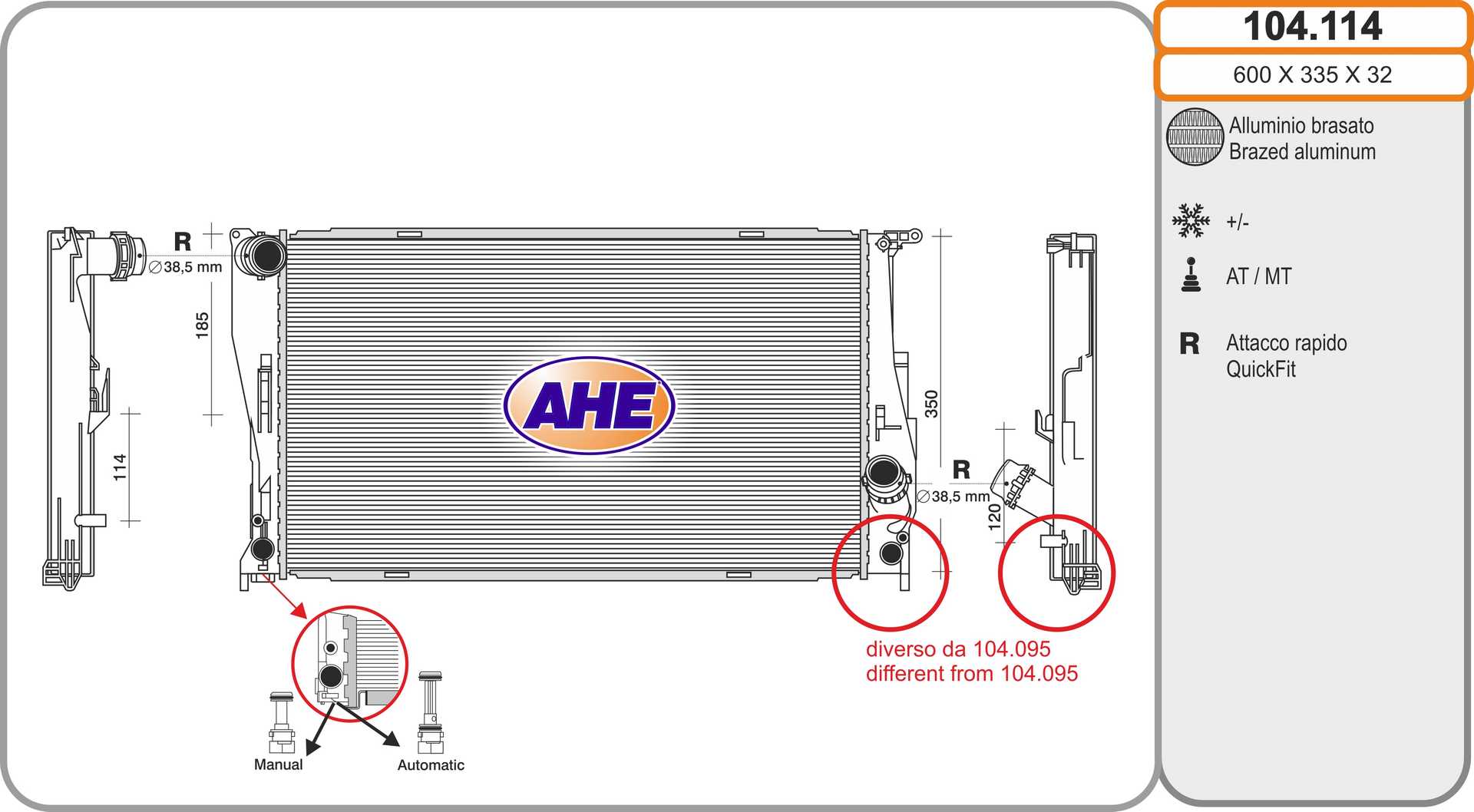 AHE 104.114 Radiatore,...