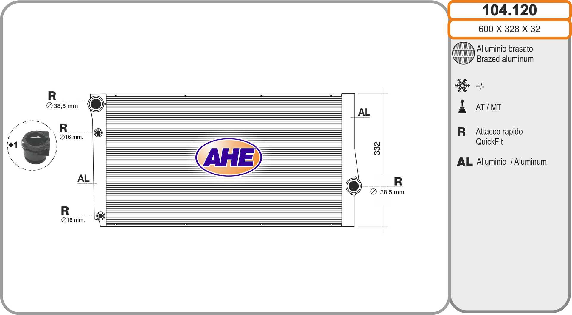 AHE 104.120 Radiatore,...