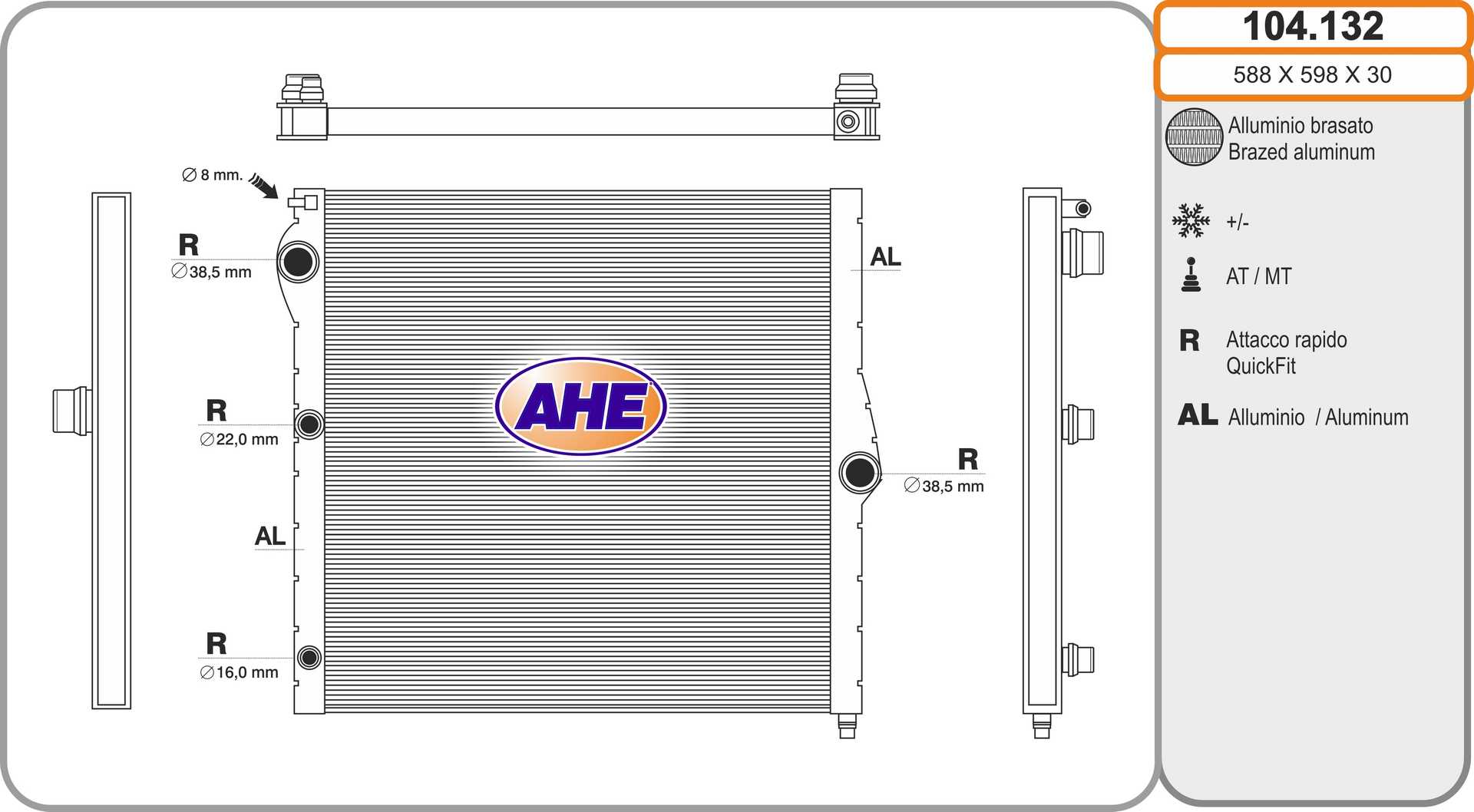 AHE 104.132 Radiatore,...