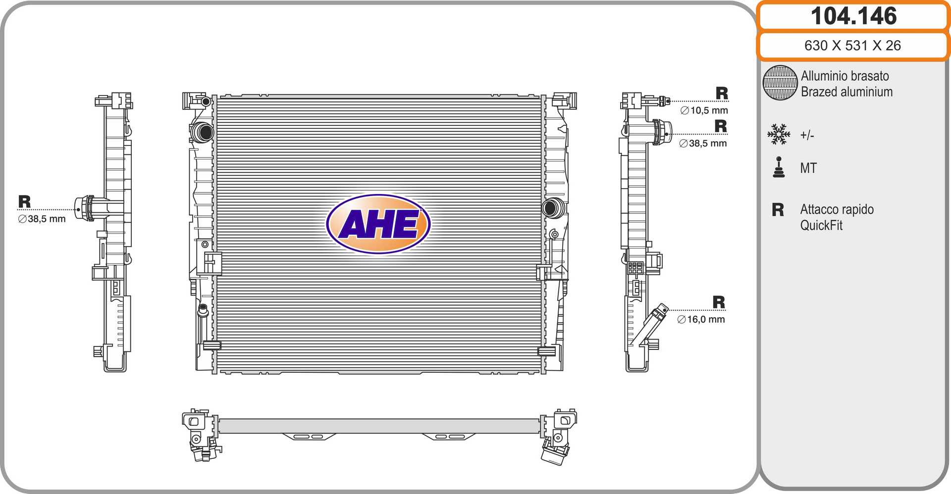 AHE 104.146 Radiatore,...