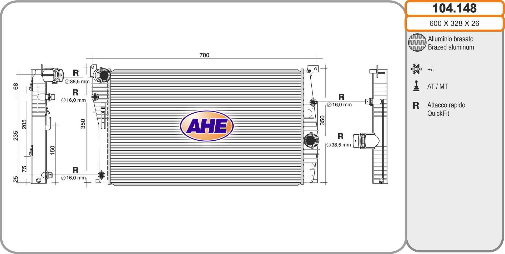AHE 104.148 Radiatore,...