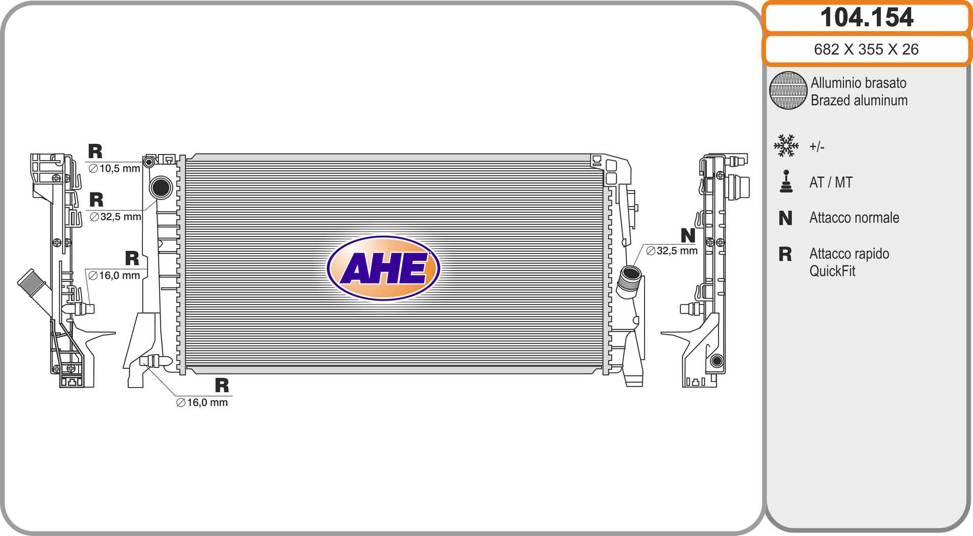 AHE 104.154 Radiatore,...