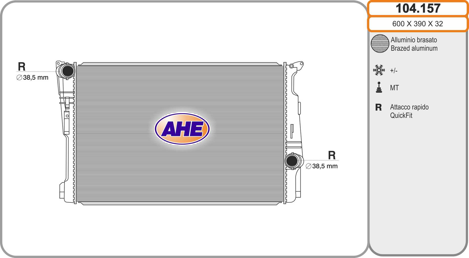 AHE 104.157 Radiatore,...