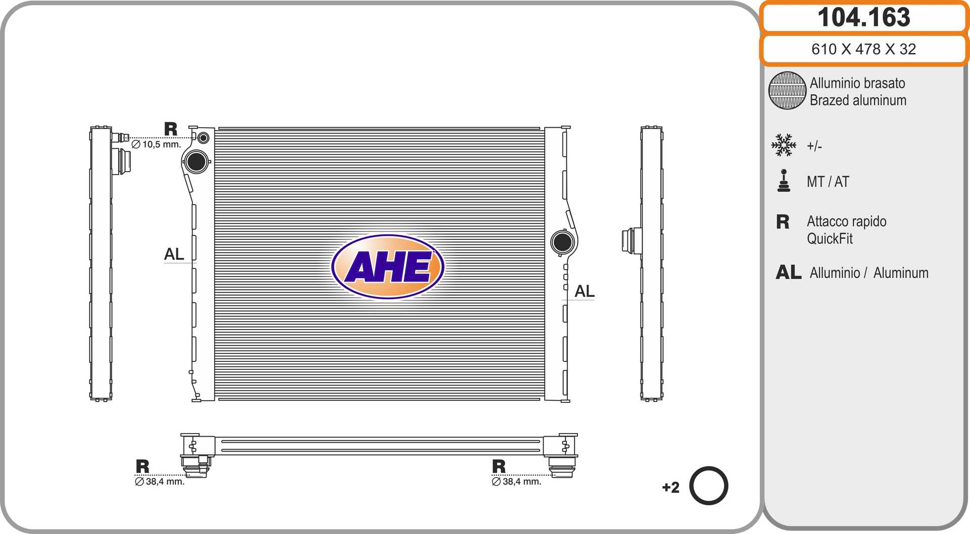 AHE 104.163 Radiatore,...