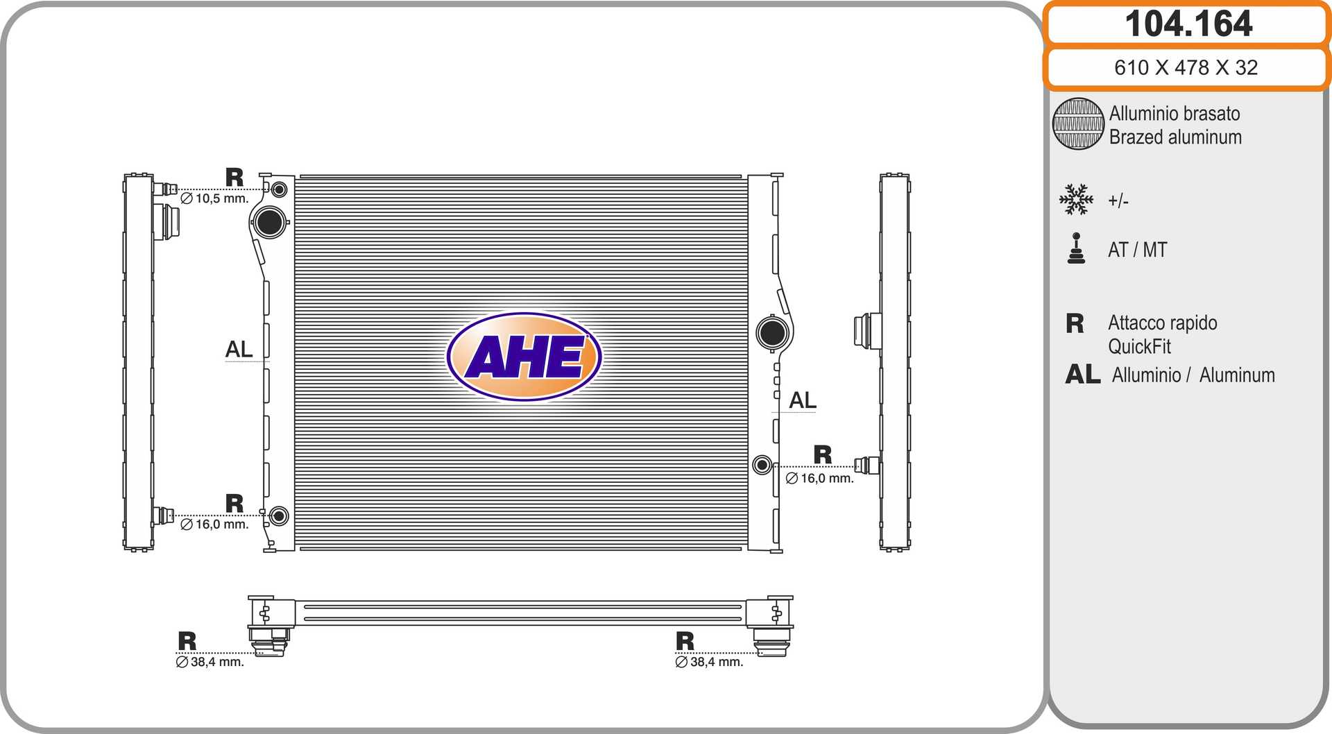 AHE 104.164 Radiatore,...