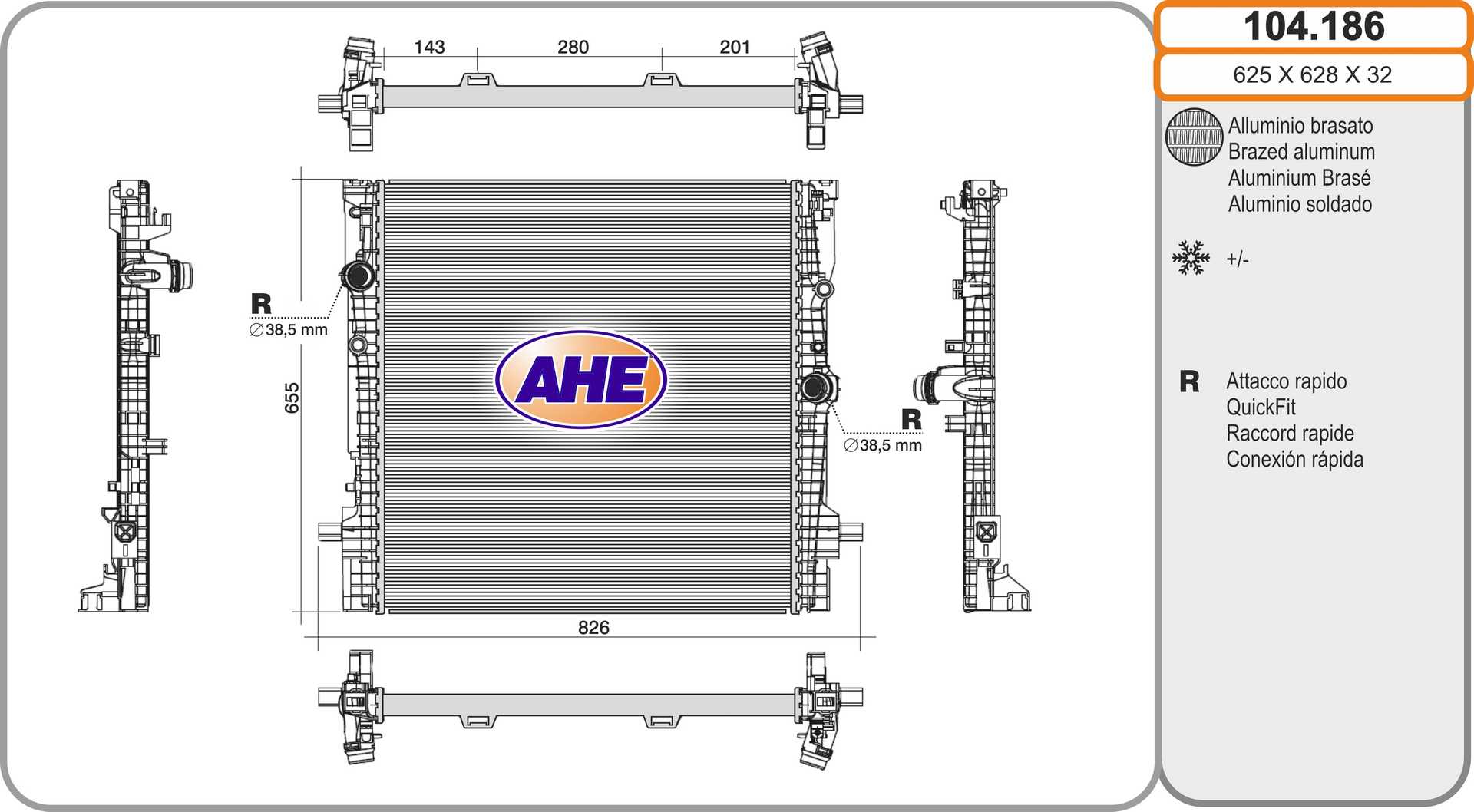 AHE 104.186 Radiatore,...